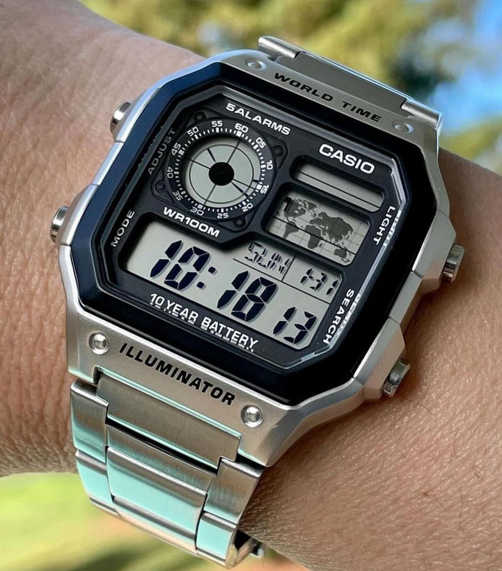 ساعت کاسیو مردانه جهان نما مدل CASIO-AE-1200WHD-1A