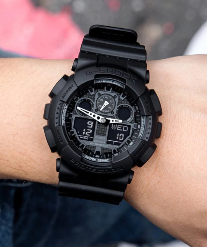 ساعت مردانه جی شاک کاسیو مدل G-SHOCK GA-100-1A1