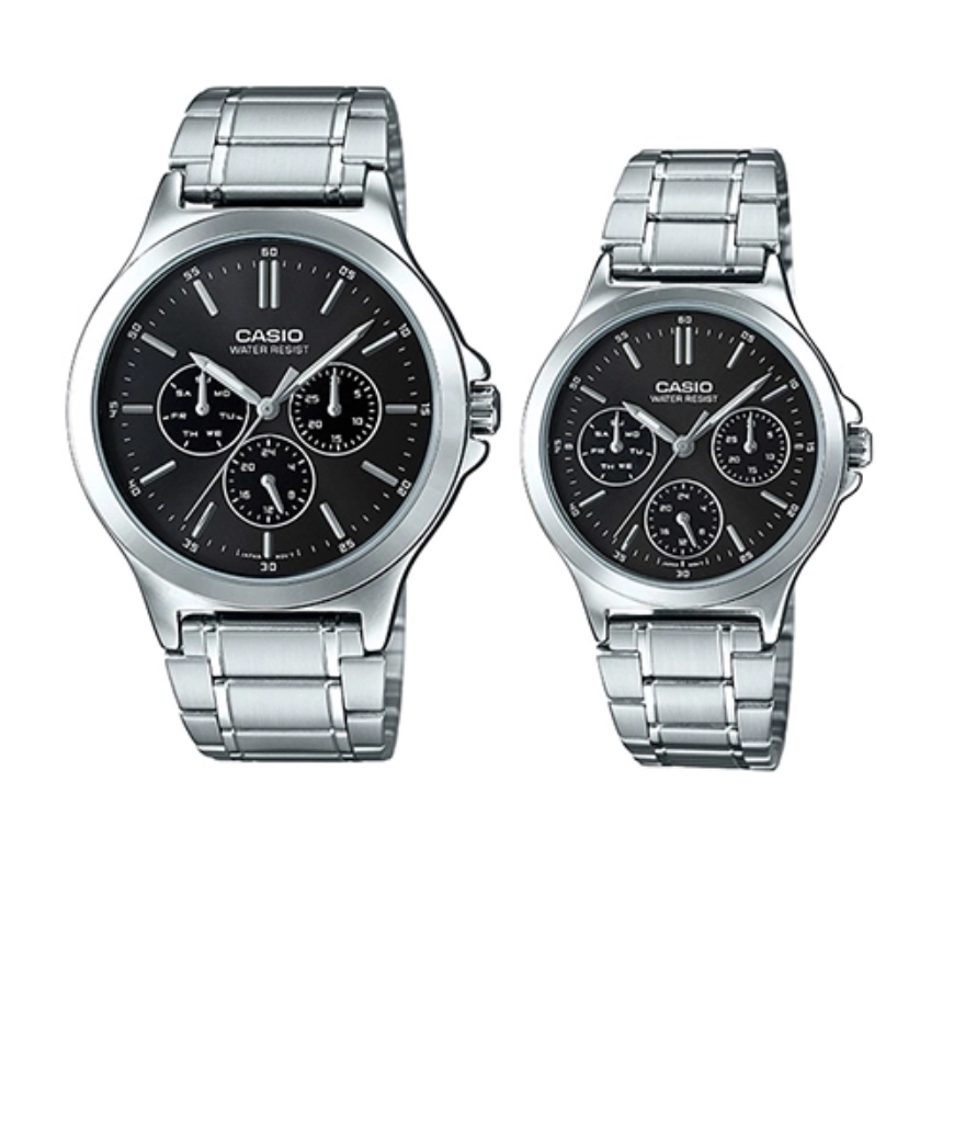 ست ساعت زنانه و مردانه کاسیو مدل LTP-V300D-1A و MTP-V300D-1A