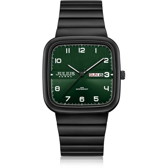 ساعت مچی اورجینال جولیوس مردانه مشکی | مشکی | سبز | کد رفرنس JAH-۱۴۱C