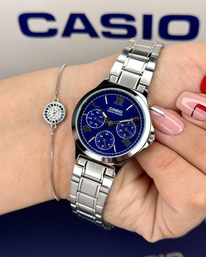 پک زنانه همراه دستبند کاسیو CASIO-LTP-V300D-2A2