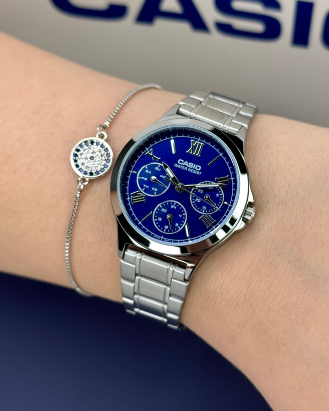 پک زنانه همراه دستبند کاسیو CASIO-LTP-V300D-2A2
