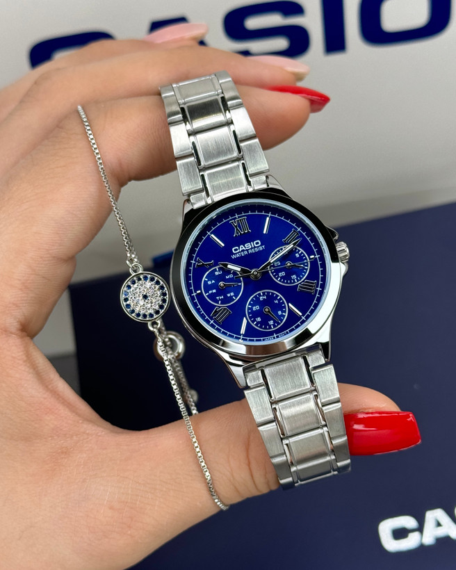 پک زنانه همراه دستبند کاسیو CASIO-LTP-V300D-2A2