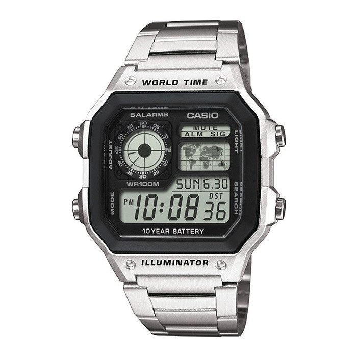 ساعت کاسیو مردانه جهان نما مدل CASIO-AE-1200WHD-1A
