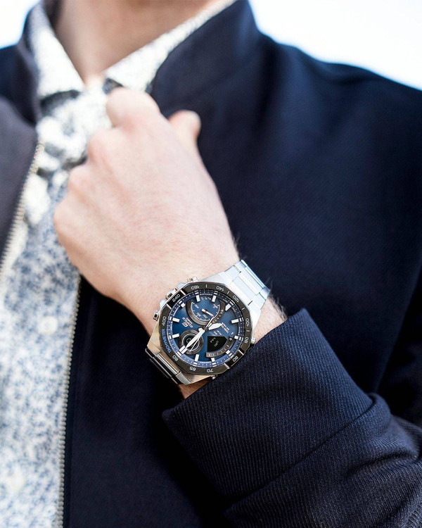 ساعت مچی مردانه EDIFICE مدل CASIO-ECB-950DB-2ADF