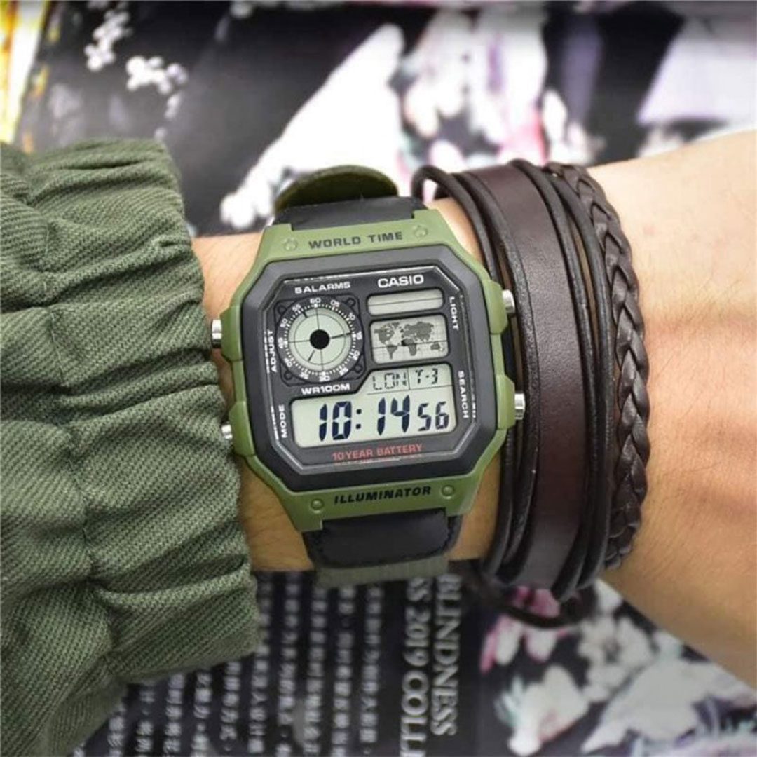 کاسیو جهان نما اورجینال AE-1200WHB-3B