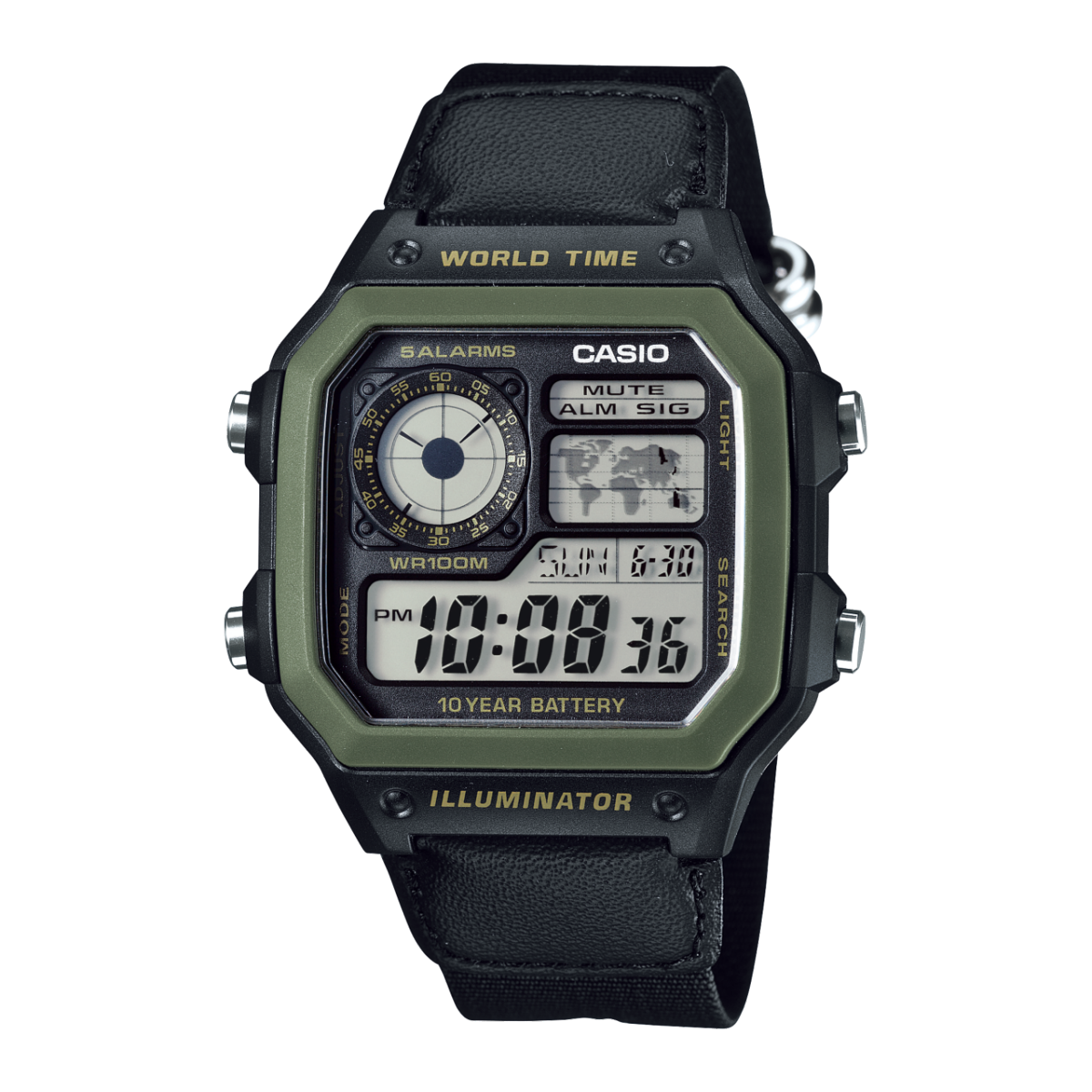ساعت مچی کاسیو مدل CASIO-AE-1200WHB-1B