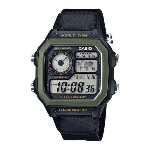 ساعت مچی کاسیو مدل CASIO-AE-1200WHB-1B