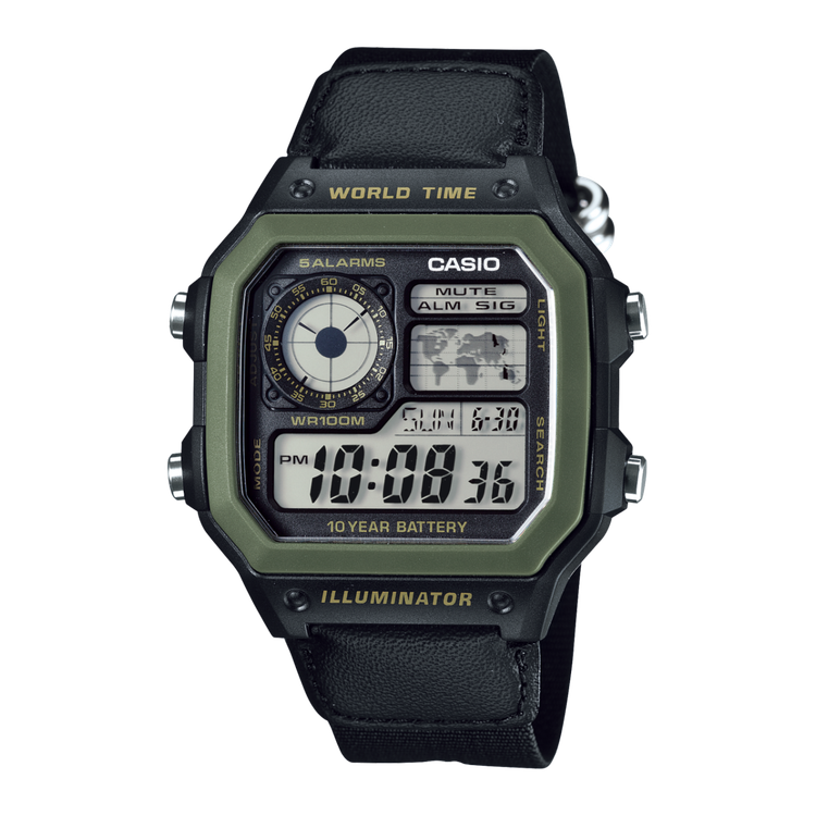 ساعت مچی کاسیو مدل CASIO-AE-1200WHB-1B