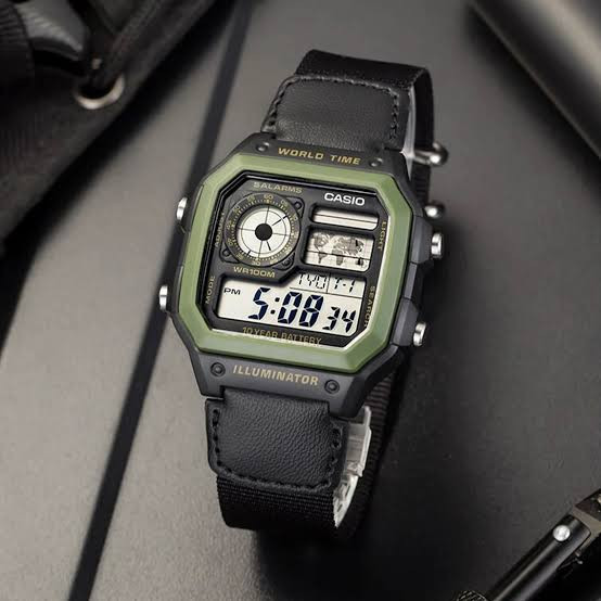 ساعت مچی کاسیو مدل CASIO-AE-1200WHB-1B
