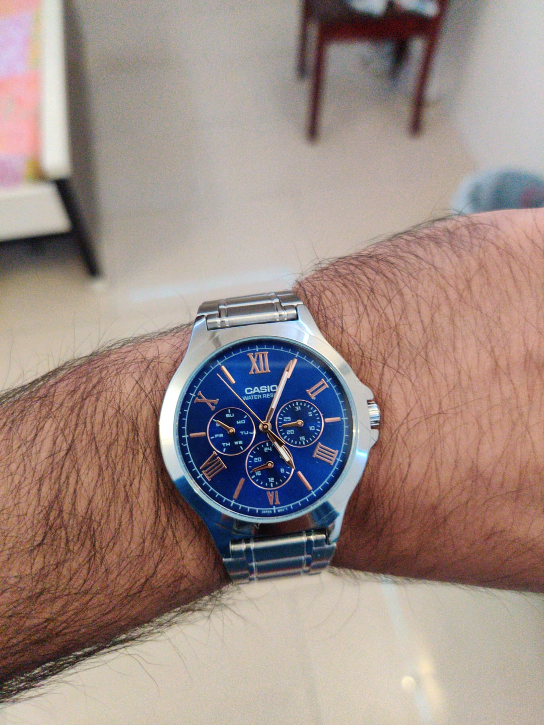 ساعت مردانه کاسیو اورجینال مدل CASIO-MTP-V300D-2A