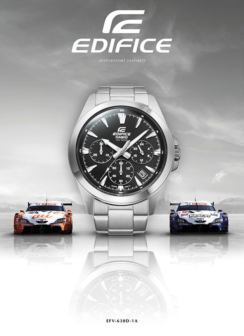 ساعت مچی مردانه EDIFICE مدل CASIO-EFV-630D-1AVUDF