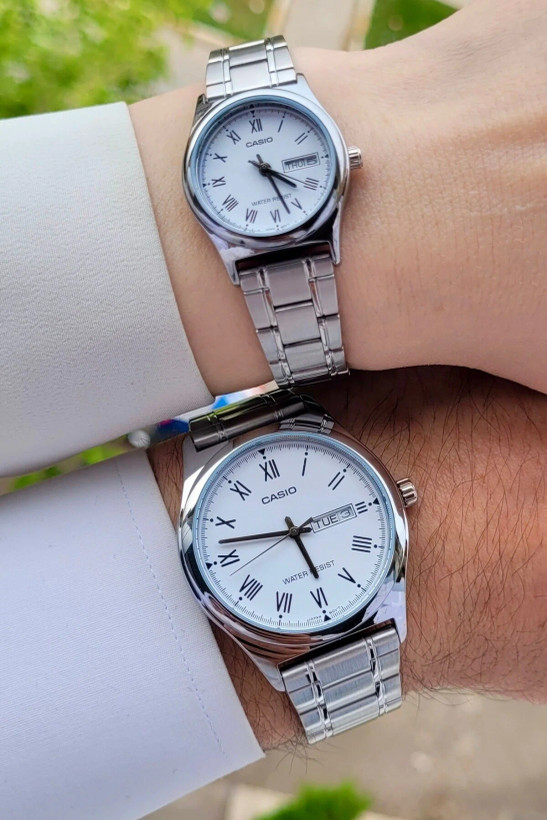 ست ساعت زنانه و مردانه کاسیو مدل LTP-V006D-7B و MTP-V006D-7B