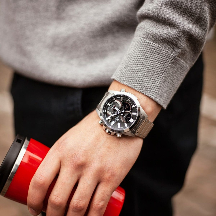 ساعت مچی مردانه Edifice مدل CASIO -ECB-30D-1ADF