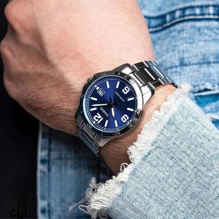 ساعت مچی مردانه کاسیو مدل CASIO-MTP-V004D-2B