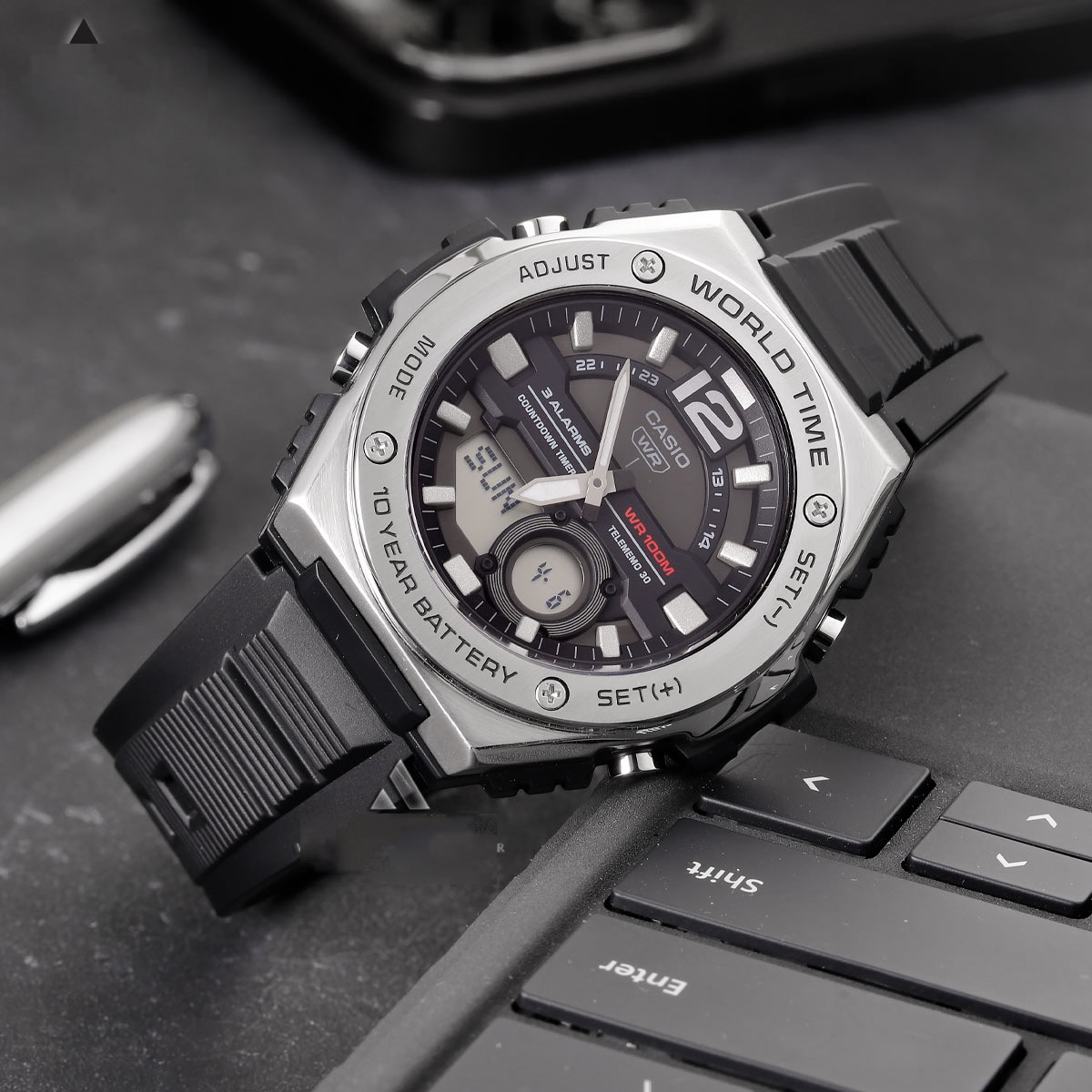 ساعت اسپرت کاسیو مدل MWQ-100-1AVDF