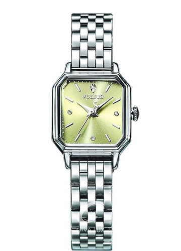 ساعت مچی اورجینال زنانه جولیوس نقره ای | نقره ای| زیتونی| کد رفرنس JA-1557C