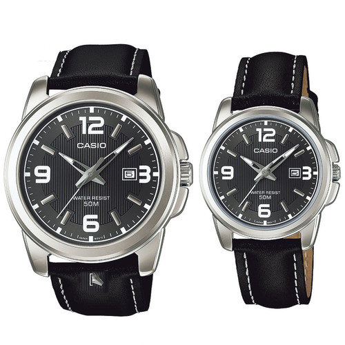 ساعت مچی اورجینال ست کاسیو Casio نقره ای | مشکی| دودی| کد رفرنس MTP-1314L-8AVDF!LTP-1314L-8AVDF