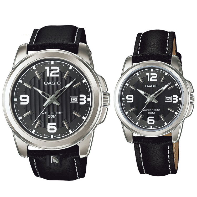 ساعت مچی اورجینال ست کاسیو Casio نقره ای | مشکی| دودی| کد رفرنس MTP-1314L-8AVDF!LTP-1314L-8AVDF