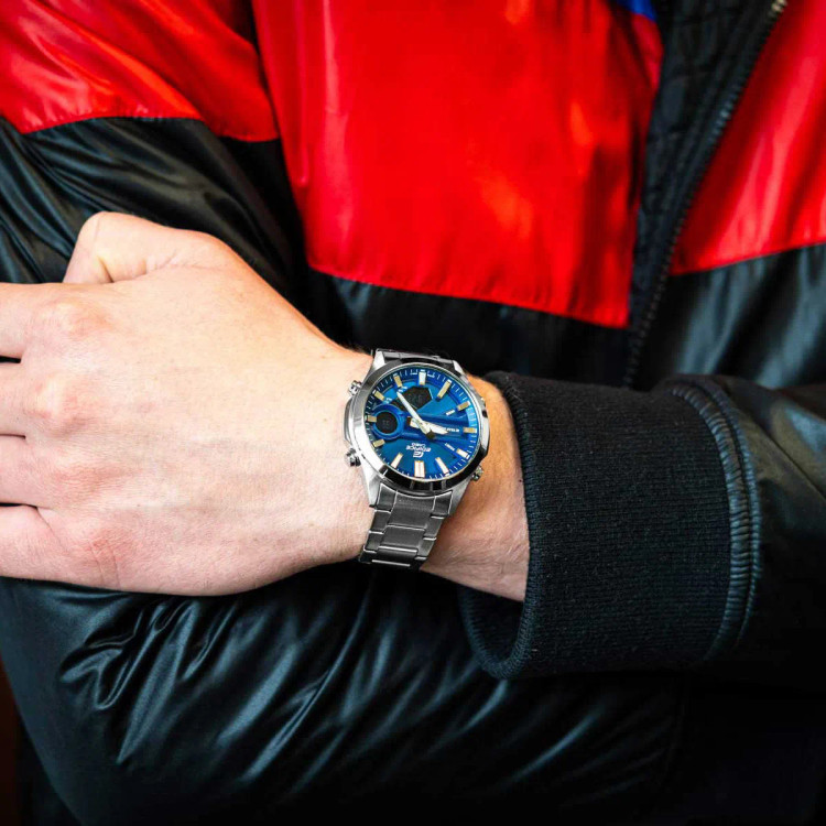 ساعت مچی مردانه EDIFICE مدل CASIO-EFV-C120D-2ADF