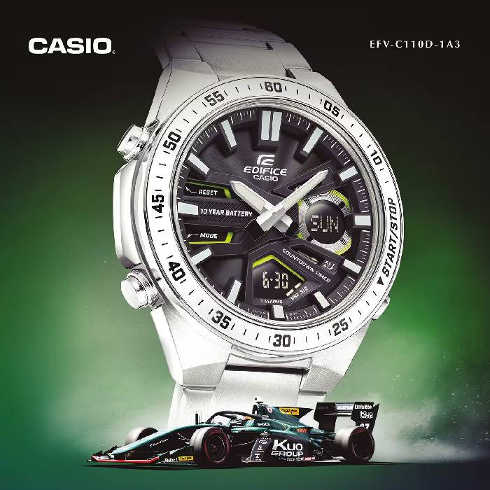 ساعت مچی مردانه EDIFICE کاسیو مدل CASIO -EFV-C110D-1A3VDF