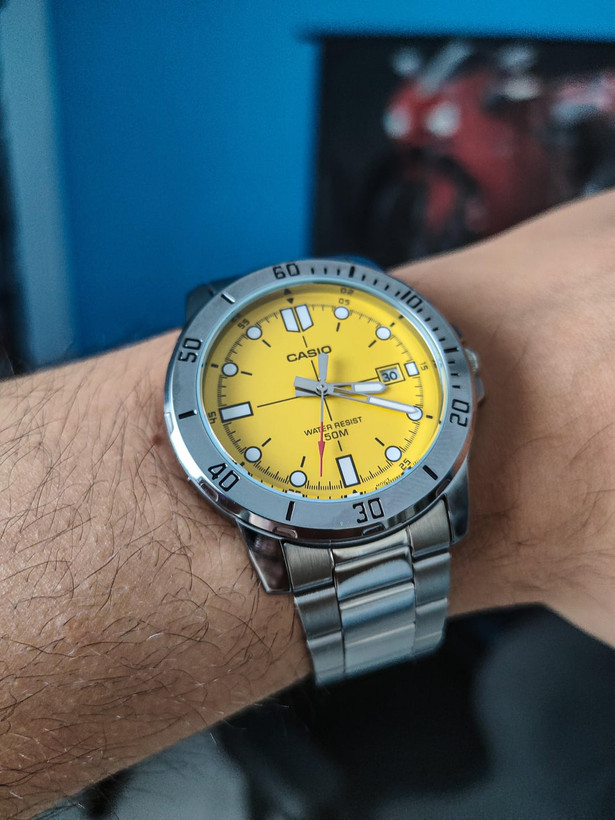 ساعت مچی مردانه کاسیو مدل CASIO-MTP-VD01D-9E