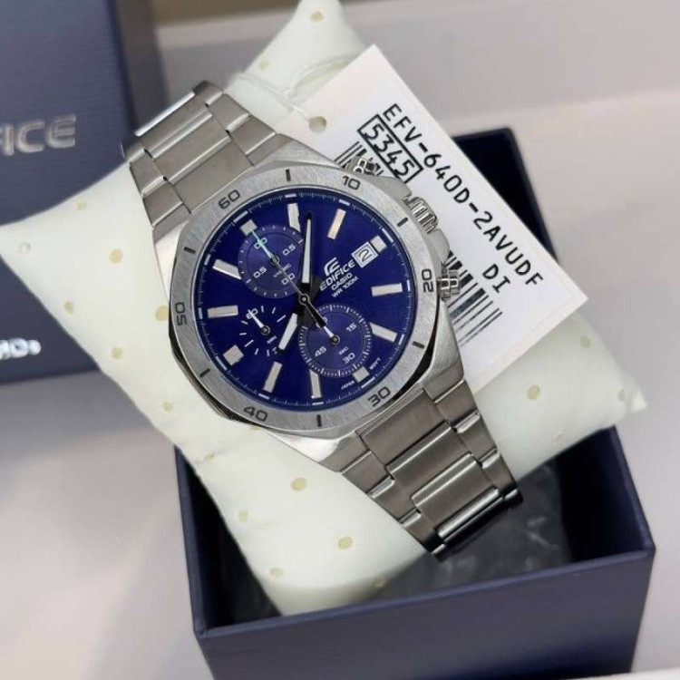 ساعت مچی مردانه EDIFICE کاسیو مدل CASIO-EFV-640D-2AVUDF